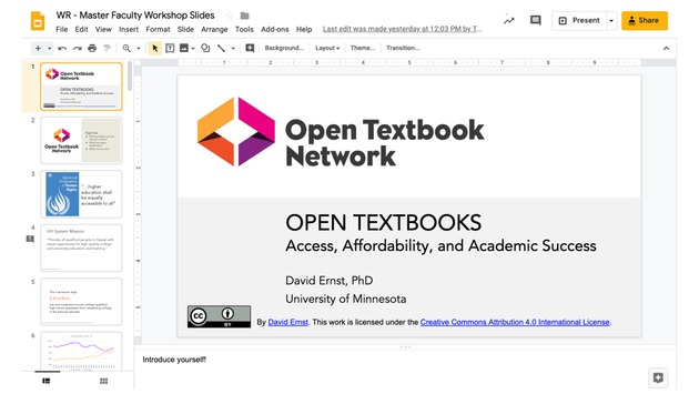 Open Textbook Network Summer Institute 2019 Slides - Tuesday - Page 186